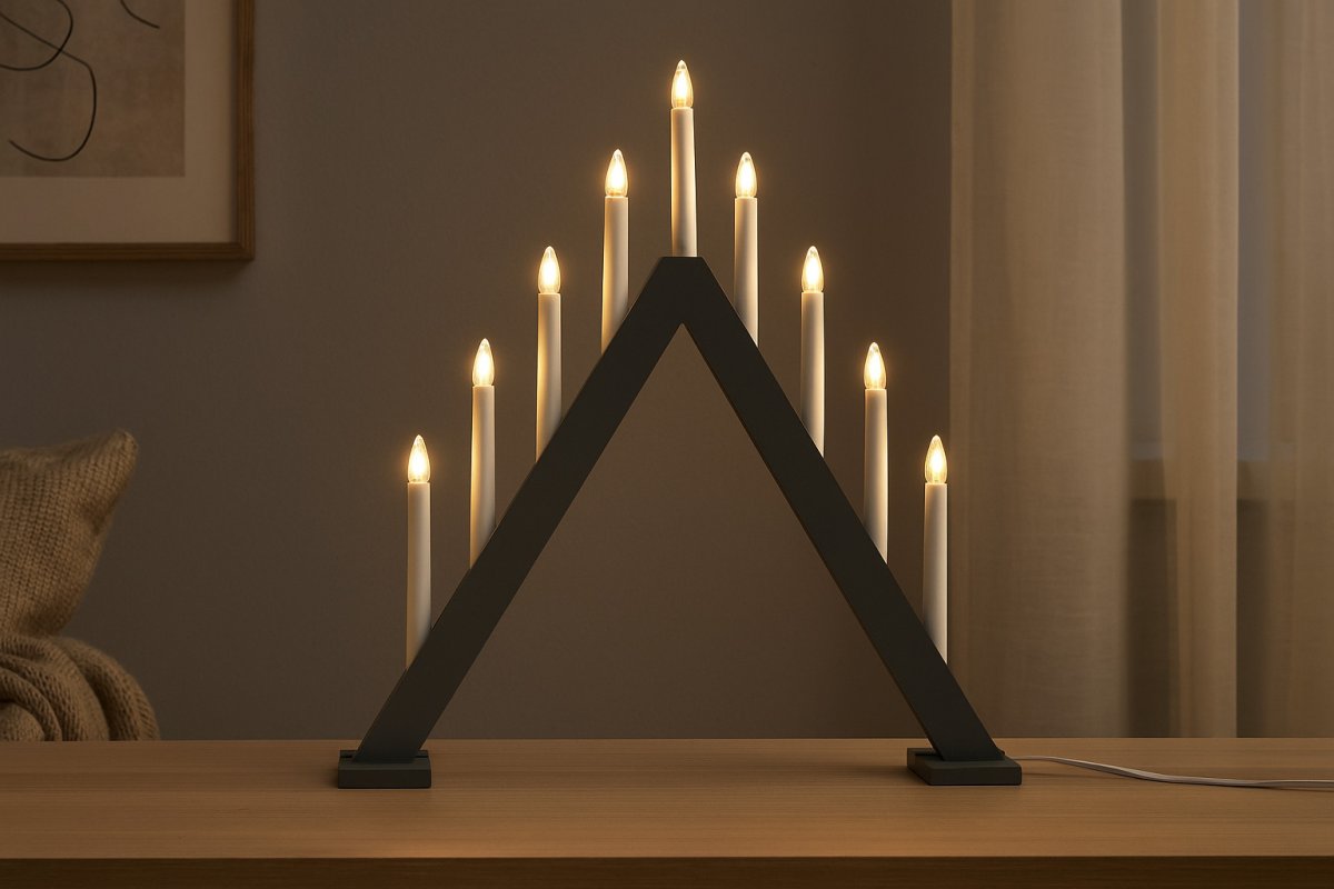 Nova 11 Gris De Pixie Design - Viene con un cable de 2 m, interruptor de encendido y enchufe.