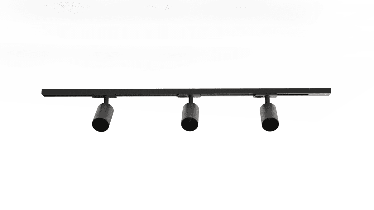 Forma 3-set Negro De Nordic Lighting - Juego completo de rieles y focos de Nordic Lighting.