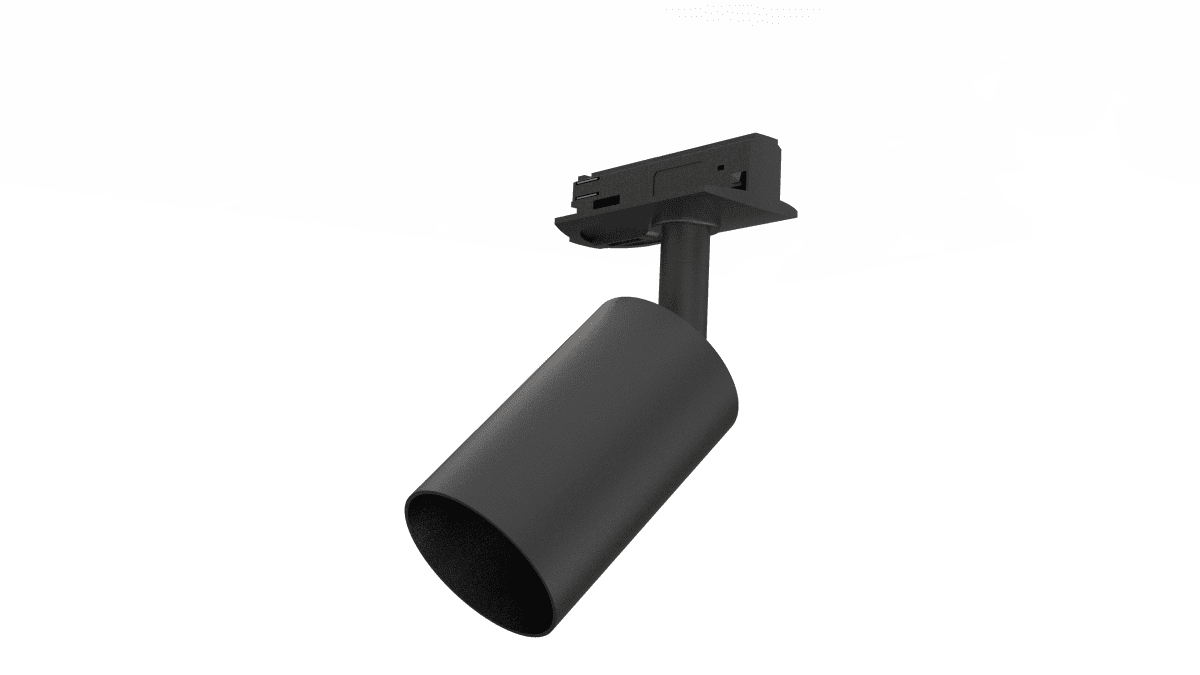 Forma spot Negro De Nordic Lighting - Los focos se pueden insertar en el riel seg&uacute;n sea necesario y la direcci&oacute;n de la luz se puede ajustar.