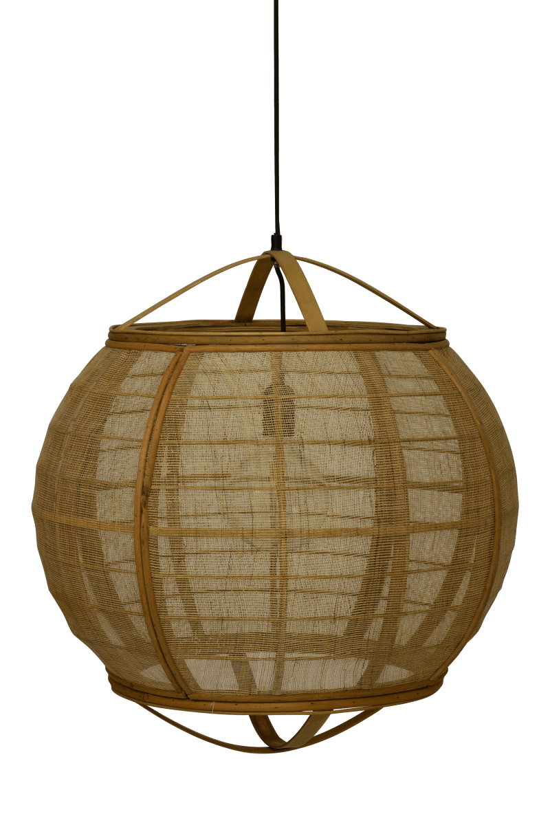 Borneo Ø58 Naturaleza Lámpas de techo De Aneta Lighting - La pantalla hecha a mano filtra la luz de la fuente de luz y difunde una luz suave y agradable por toda la habitación.