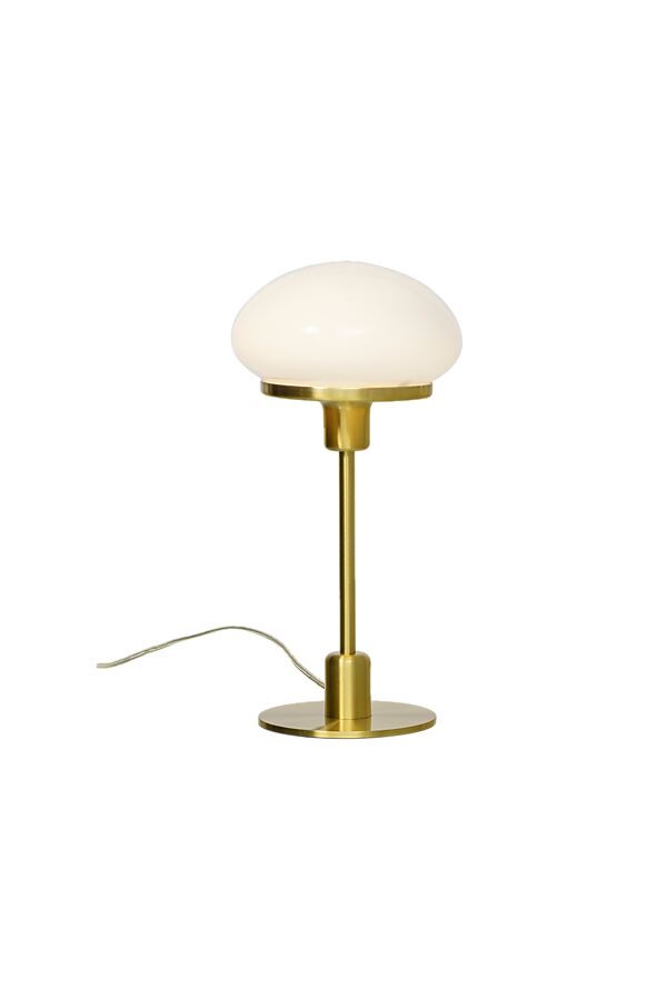 New August 36cm Latón mate lámpara de mesa De Aneta Lighting - Nueva y elegante l&aacute;mpara de mesa de August en un modelo cl&aacute;sico con un dise&ntilde;o m&aacute;s moderno.