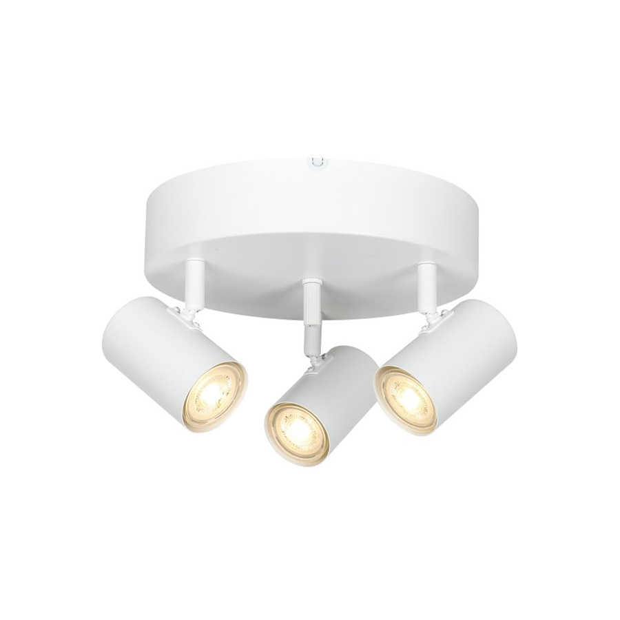 Omega 3 Blanco foco de techo De Nordic Lighting - Omega es un foco cl&aacute;sico de dise&ntilde;o moderno fabricado en metal blanco mate.