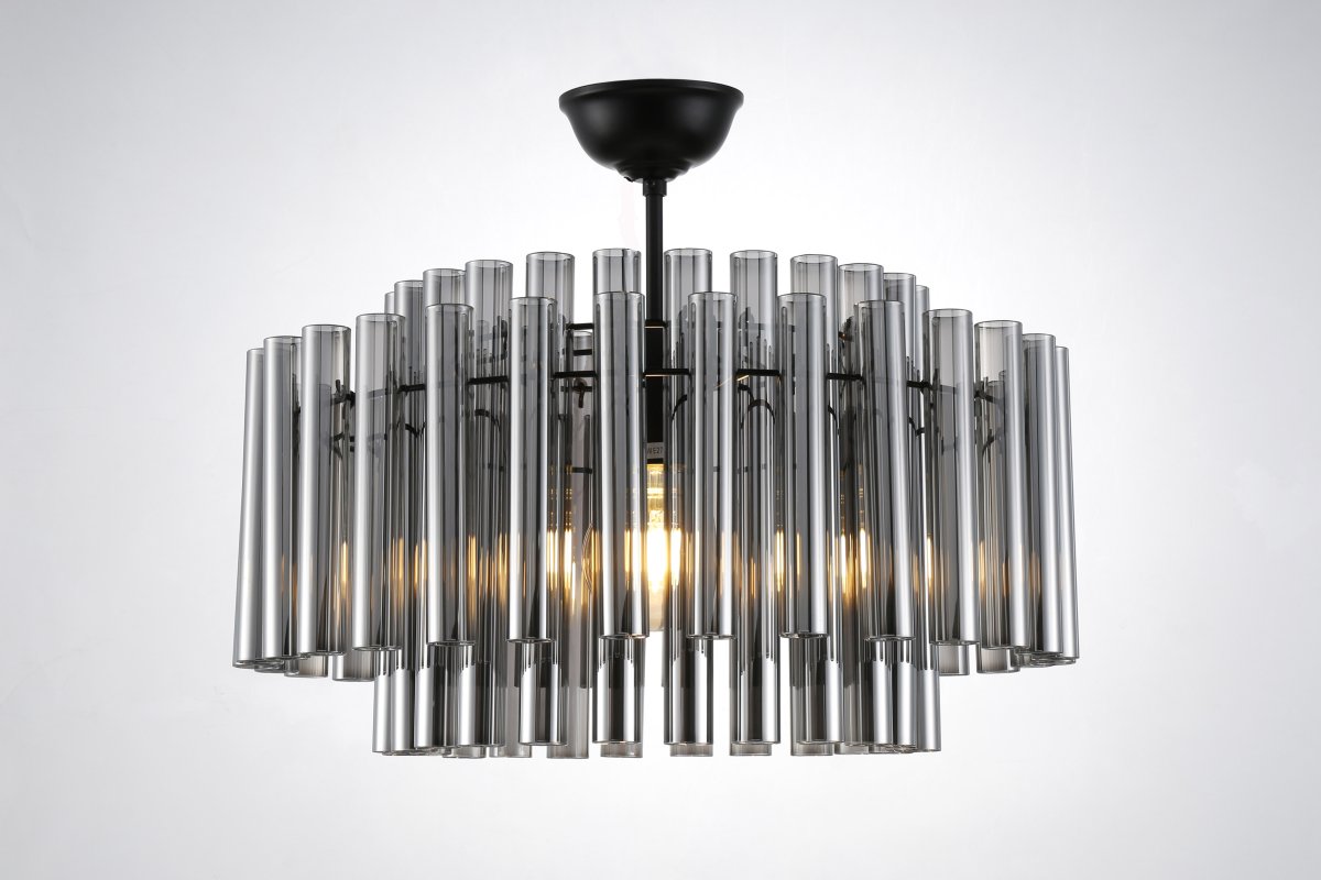 Lancaster Ø54 color humo cristal De Lampan - La l&aacute;mpara de techo Lancaster combina elegancia moderna con un dise&ntilde;o exclusivo.