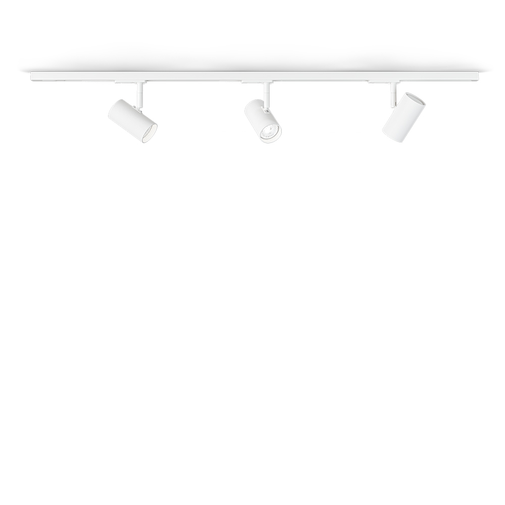 Tyson Set Estructura blanca De Belid - El cabezal de luz del foco tiene un di&aacute;metro de 55 mm y una altura de 105 mm.