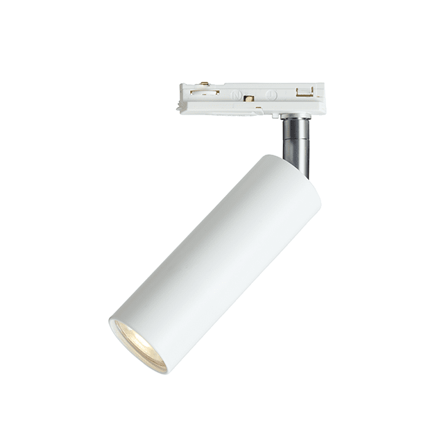 Cato spotlight Blanco mate De Belid - La serie Cato Slim incluye lámparas de pie, apliques de pared, focos de carril, focos de techo redondos y focos sencillos para carril Global de 1 circuito.