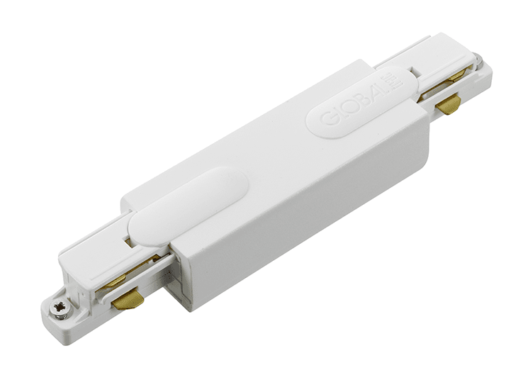 Conexión Central Blanco De Belid - Para los sistemas de riel monof&aacute;sico de Belid.