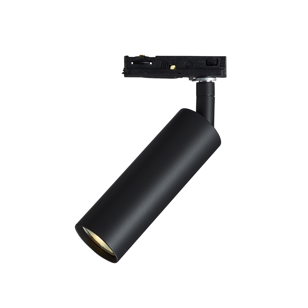 Pipeline spotlight Negro mate De Herstal - Con una altura de 17,2 cm y una pantalla delgada de 4 cm de diámetro, el diseño compacto se adapta perfectamente a cualquier habitación y proporciona un aspecto limpio y moderno.