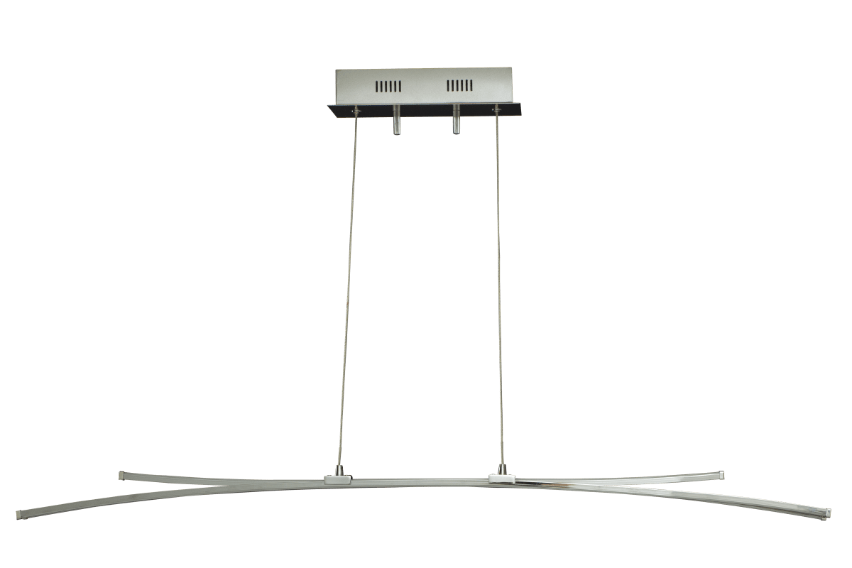 Svala 114cm Cromo Lámpas de techo De Aneta Lighting - Aluminio y LED de 30W, la fuente de luz es integrada y regulable.