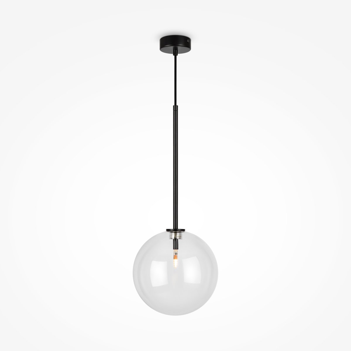 Mood Ø20 Negro Lámpas de techo De Maytoni - La l&aacute;mpara colgante Mood es una l&aacute;mpara elegante y sofisticada que crea la impresi&oacute;n de una esfera de luz flotante en la habitaci&oacute;n.
