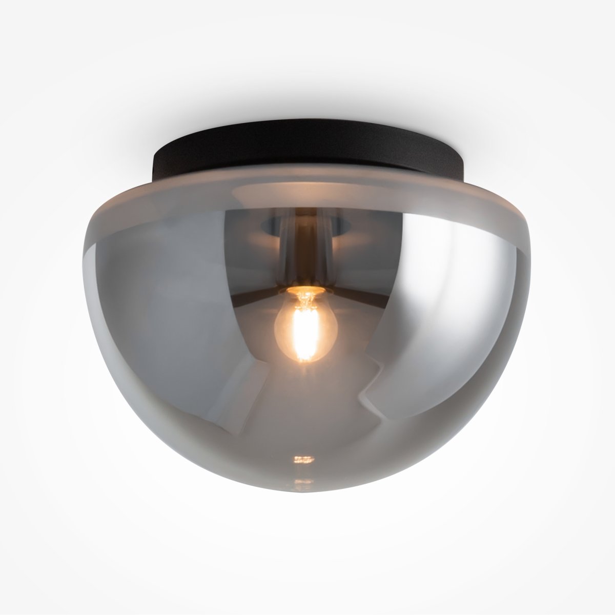 Glassy Ø32 Negro plafón De Maytoni - Perfecta para el pasillo, el dormitorio o la sala de estar, esta luz de techo es una excelente opci&oacute;n para quienes buscan una soluci&oacute;n de iluminaci&oacute;n elegante y funcional.