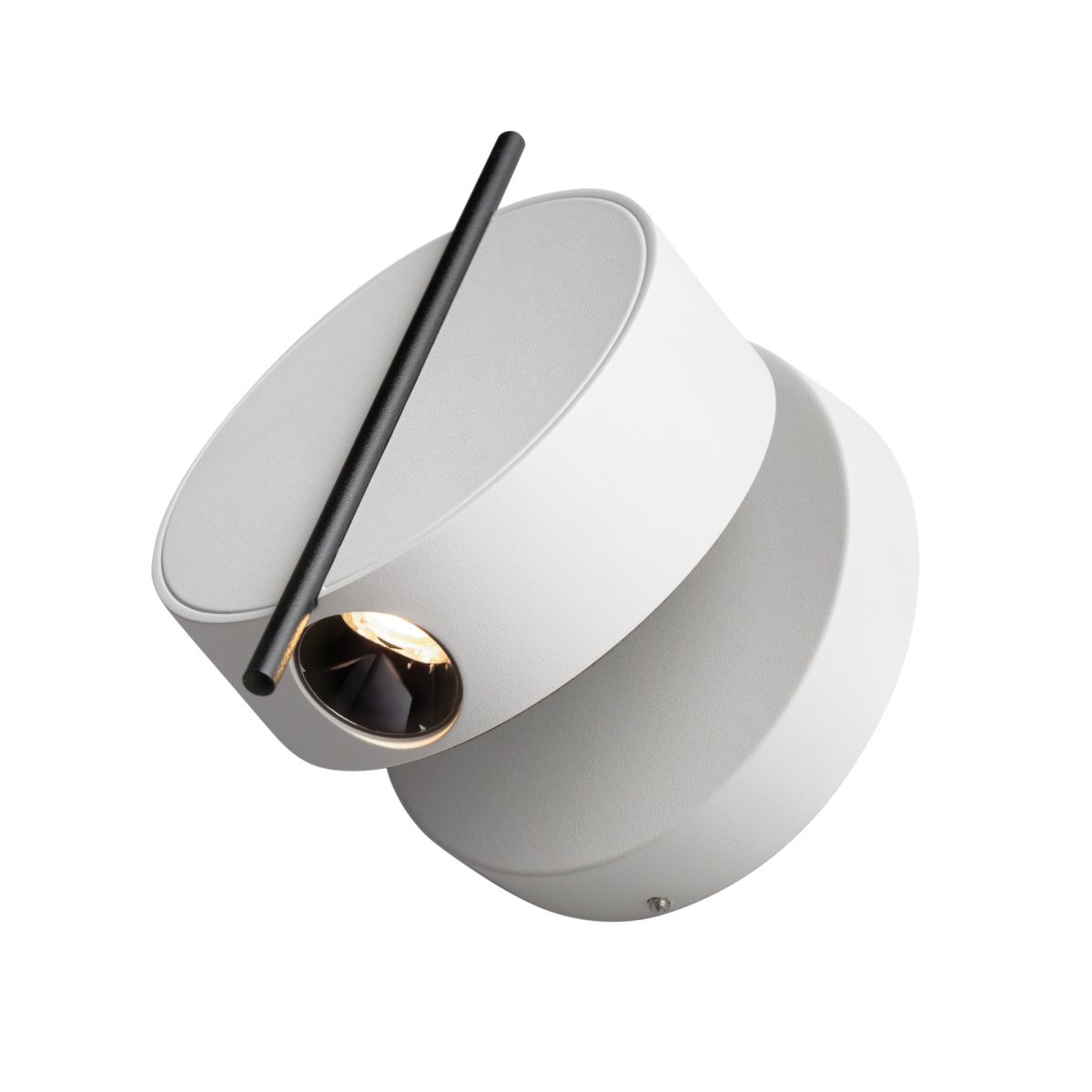 Nuance Ø10 Blanco lámpara de pared De Maytoni - Con un color de luz blanco cálido de 3000K y tecnología LED de ahorro de energía, Nuance es una solución de iluminación moderna que se adapta a muchos estilos de interiores.