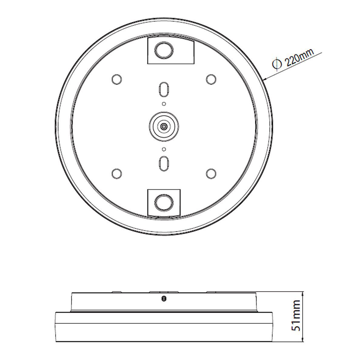 Plafondy Ø22 Blanco De Designlight - L&aacute;mpara de techo moderna y de bajo consumo, ideal para espacios reducidos como tiendas, salas de ocio, escaleras y pasillos.