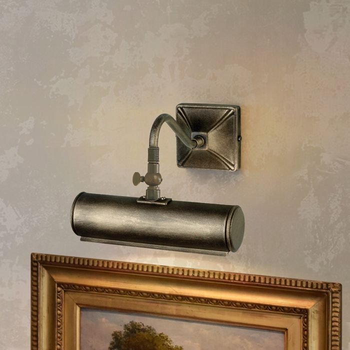 Picture 19cm Negro/dorado De Elstead Lighting - Una serie sencilla de elegantes y estilizadas luces para cuadros con acabado en oro negro.