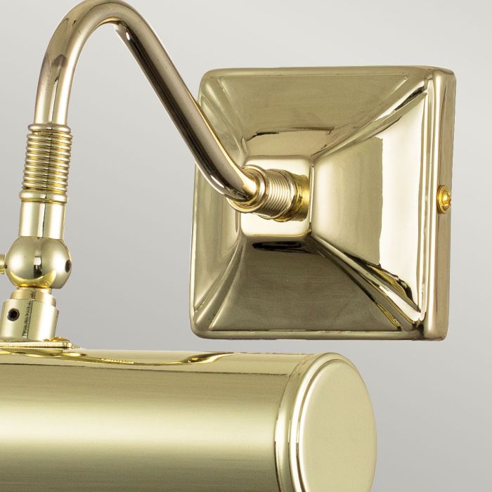 Picture 19cm Latón De Elstead Lighting - Una gama sencilla de luces para cuadros elegantes y con estilo en acabado de latón pulido.