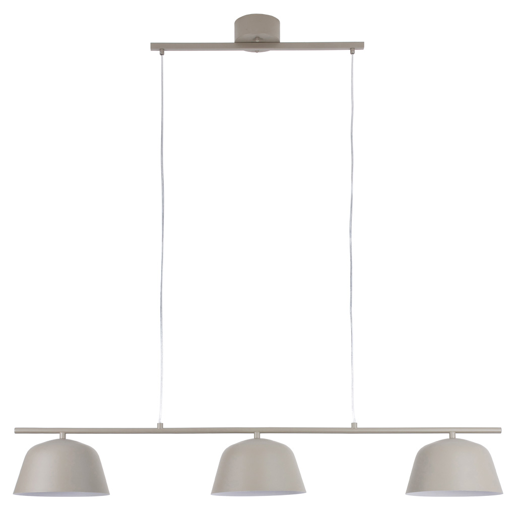 Pop 125cm Beige Lámpas de techo De Nordic Lighting - La elegante l&aacute;mpara de techo met&aacute;lica Pop, con su suave acabado beige, transmite una sensaci&oacute;n de calma y modernidad.