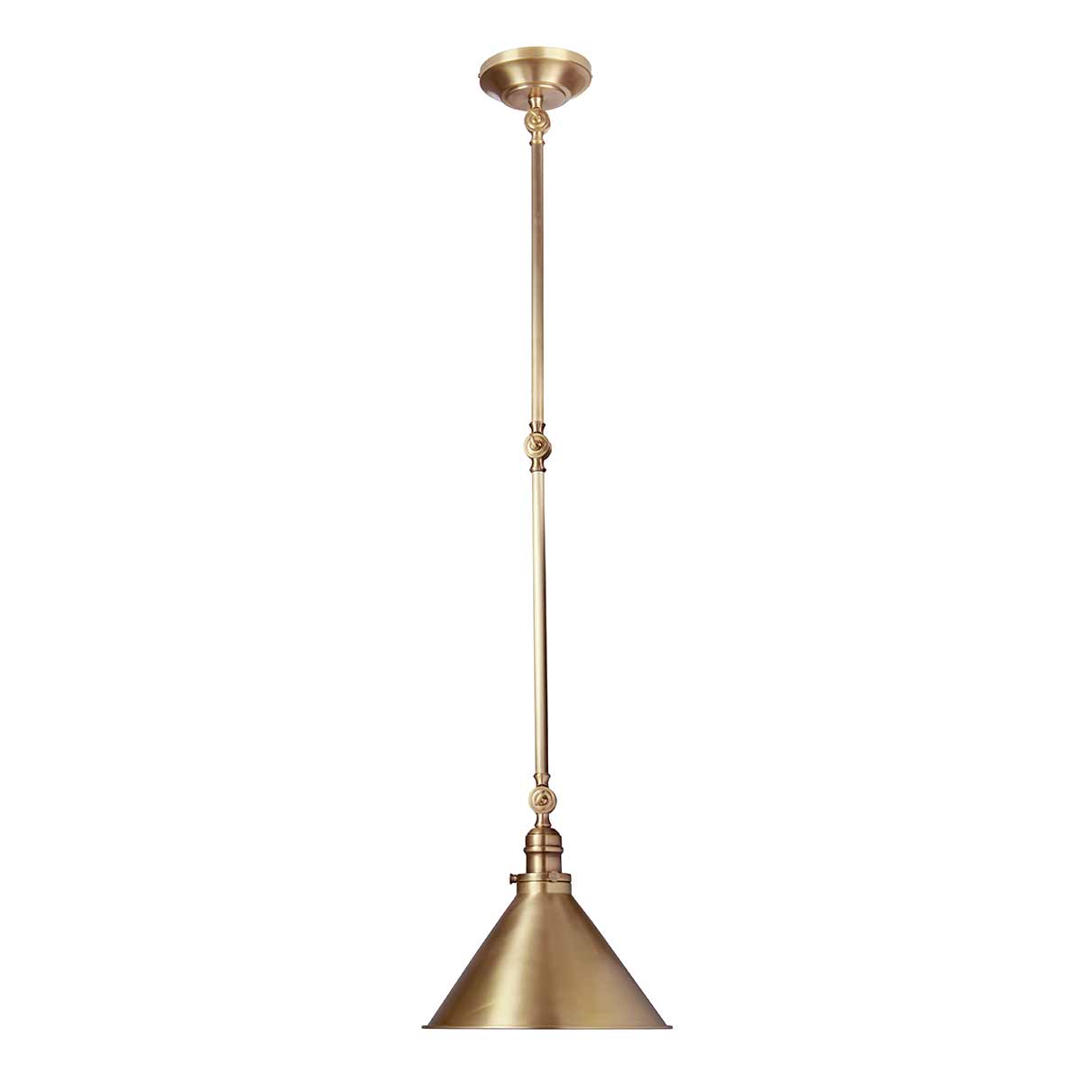 Provence Ø37 Latón antiguo Lámpas de techo De Elstead Lighting - La lámpara colgante Provence en latón envejecido está inspirada en los estilos de diseño francés de mediados del siglo XX.