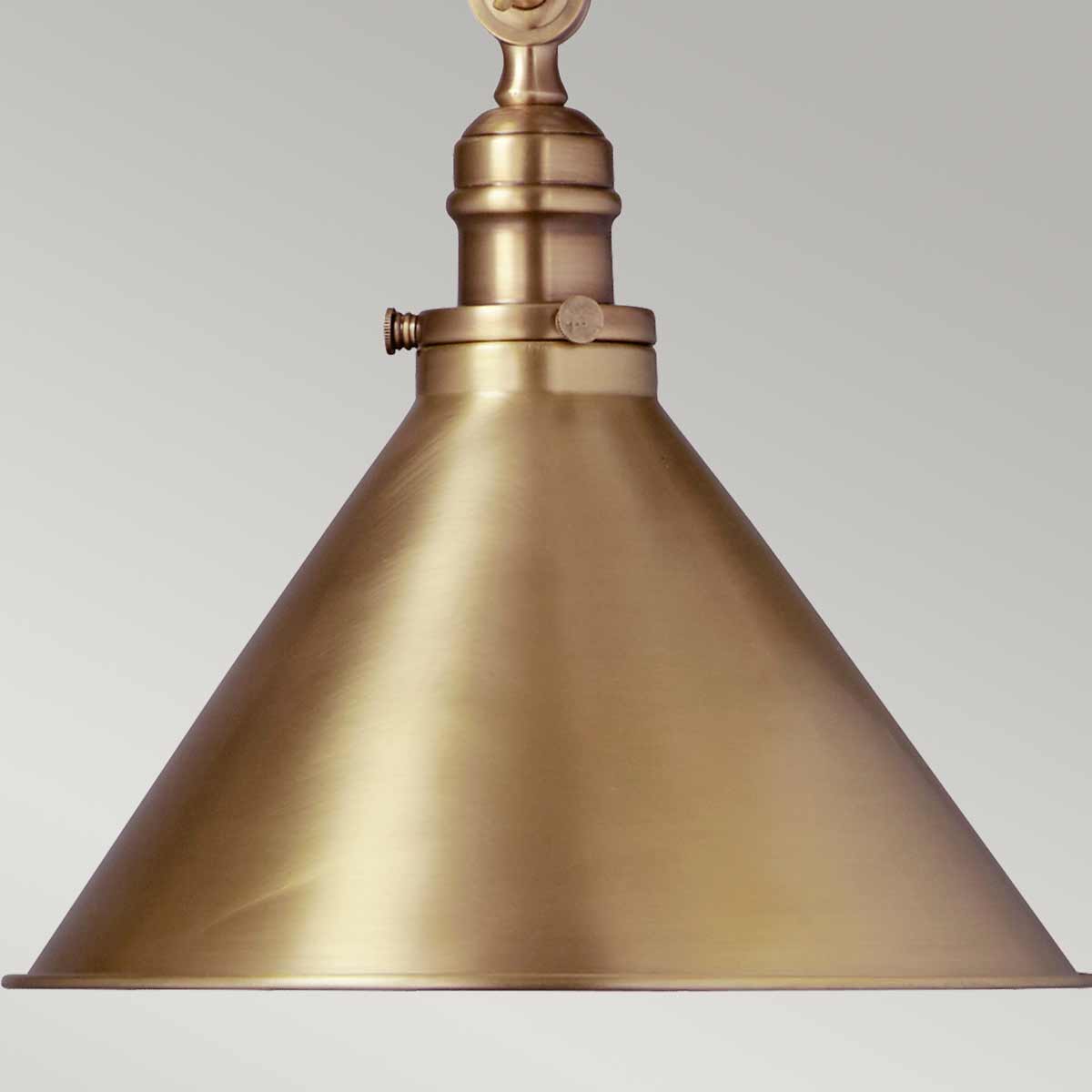 Provence Ø37 Latón antiguo Lámpas de techo De Elstead Lighting - La lámpara colgante Provence en latón envejecido está inspirada en los estilos de diseño francés de mediados del siglo XX.