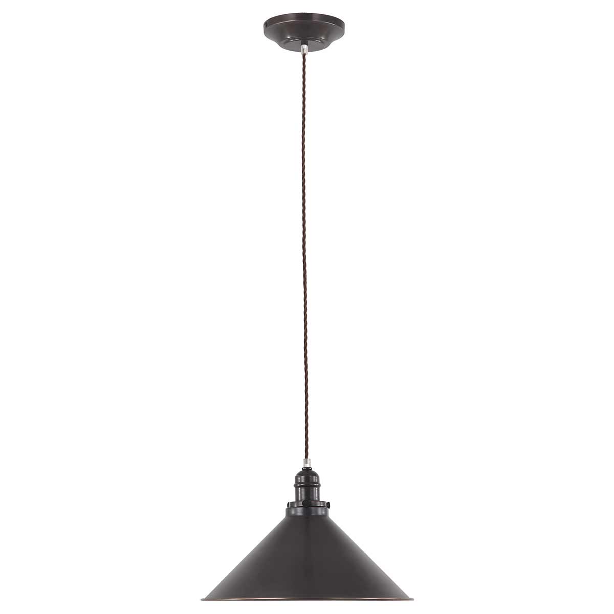 Provence Ø37 Bronce antiguo Lámpas de techo De Elstead Lighting - La lámpara colgante Provence en bronce antiguo está inspirada en el estilo de diseño francés de mediados del siglo XX, donde a menudo se utilizaba para iluminar mesas en cocinas, cafés y bistrós.