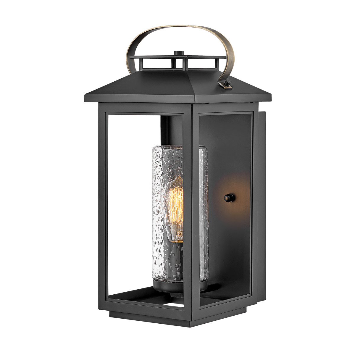 Atwater 45cm Negro lámpara de exterior De Elstead Lighting - Med IP44-klassning &auml;r Atwater skyddad mot fukt och v&auml;derp&aring;verkan, vilket g&ouml;r den till en elegant och l&aring;ngvarig l&ouml;sning f&ouml;r entr&eacute;er, uteplatser och tr&auml;dg&aring;rdsmilj&ouml;er.