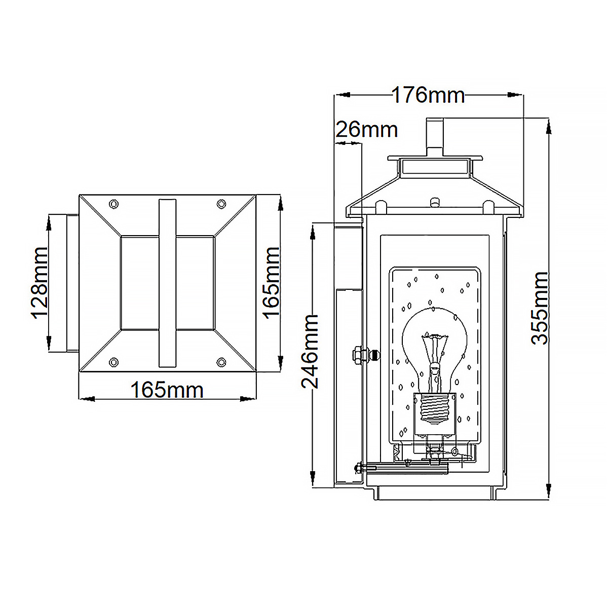 Atwater 35cm Latón lámpara de exterior De Elstead Lighting - Med IP44-klassning &auml;r Atwater skyddad mot fukt och v&auml;derp&aring;verkan, vilket g&ouml;r den till en elegant och l&aring;ngvarig l&ouml;sning f&ouml;r entr&eacute;er, uteplatser och tr&auml;dg&aring;rdsmilj&ouml;er.