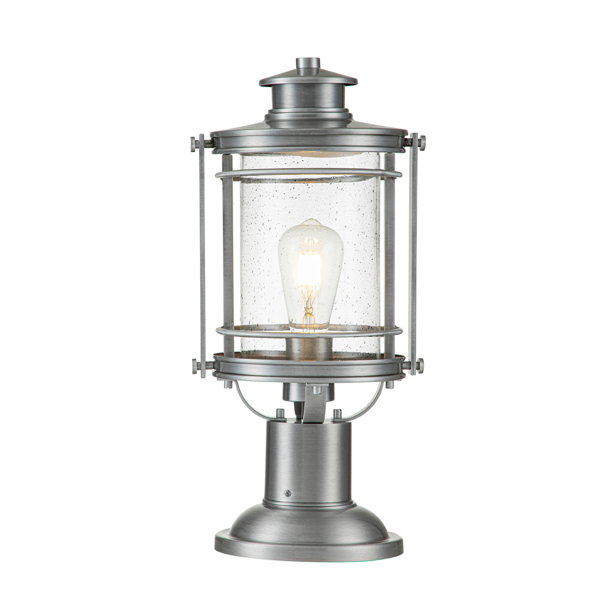 Booker 47cm Aluminio De Elstead Lighting - Booker &auml;r en stilfull och robust portlykta med en design inspirerad av klassiska marina lanternor.