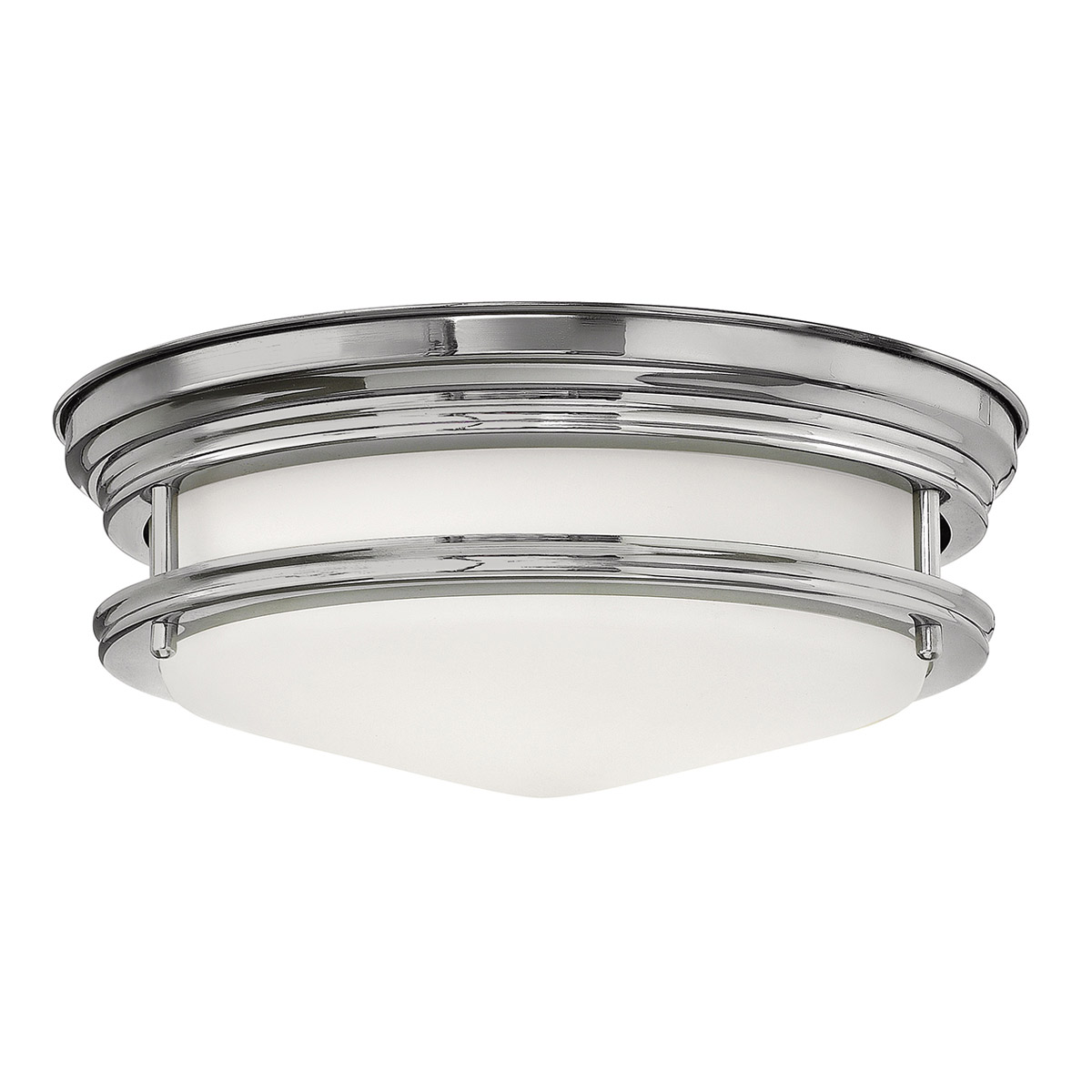 Hadrian Ø30 Cromo lámpara de baño De Elstead Lighting - La lámpara de techo Hadrian en aspecto cromado ofrece un diseño atemporal y elegante y, con su grado de protección IP44, es perfecta para baños.