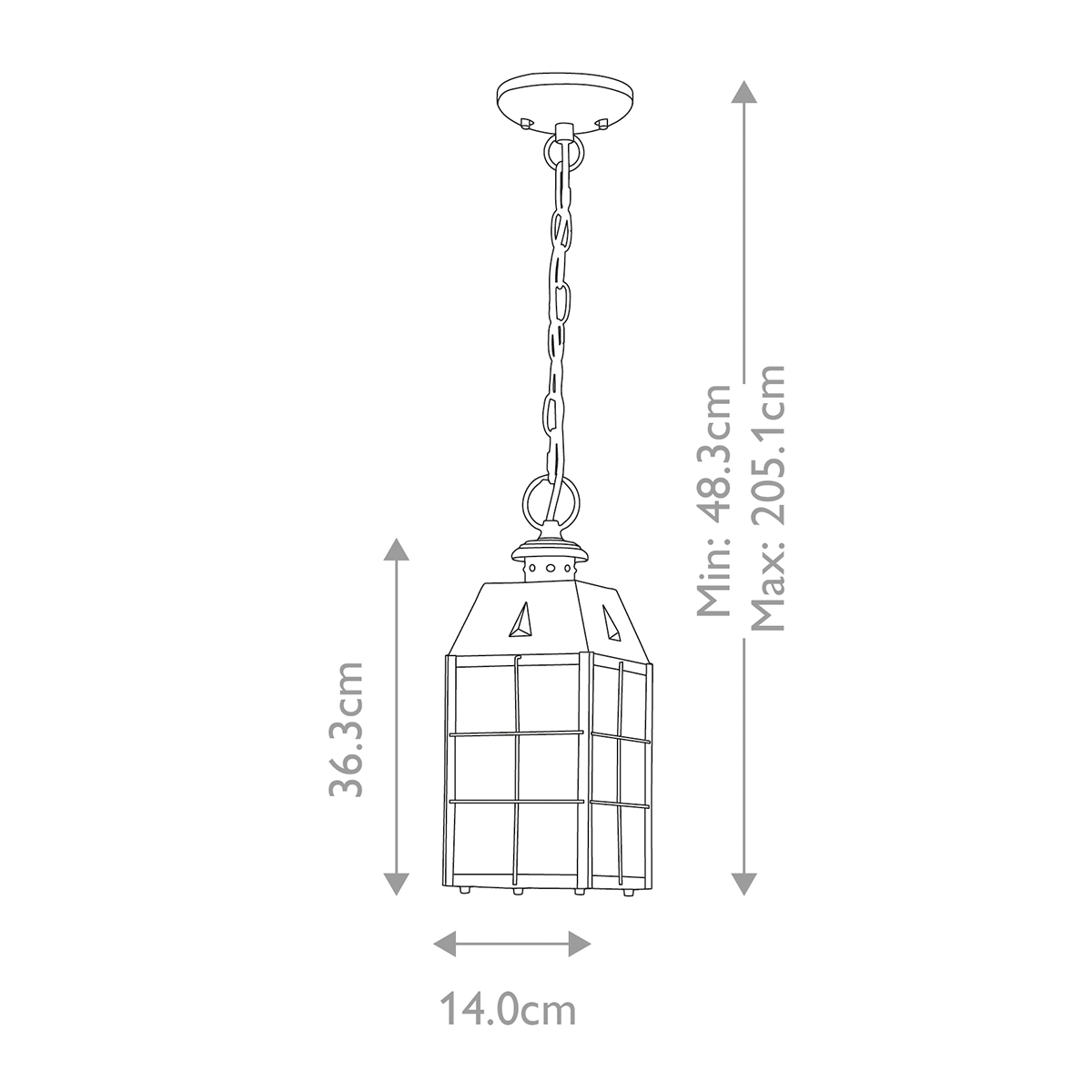 Nantucket 36cm Latón antiguo De Elstead Lighting - Tillverkad av massiv m&auml;ssing och glas, erbjuder den en robust och elegant konstruktion som &aring;ldras vackert &ouml;ver tid.