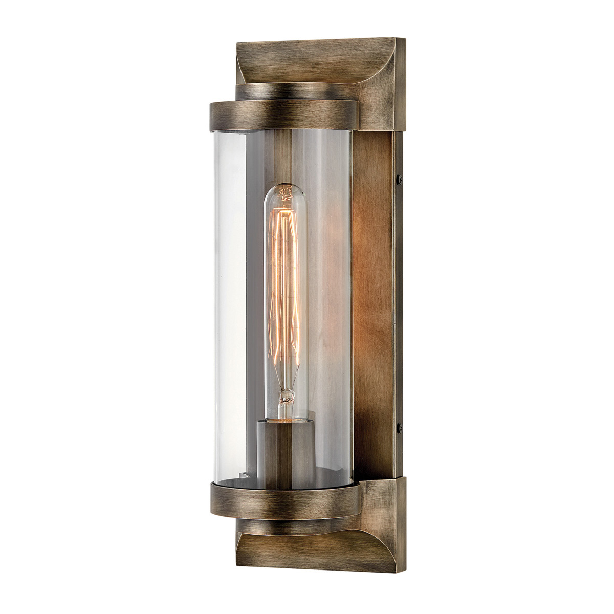 Pearson Bronce lámpara de exterior De Elstead Lighting - Tillverkad av aluminium, m&auml;ssing och glas, erbjuder den en robust och h&ouml;gkvalitativ konstruktion med en vacker bronsfinish.