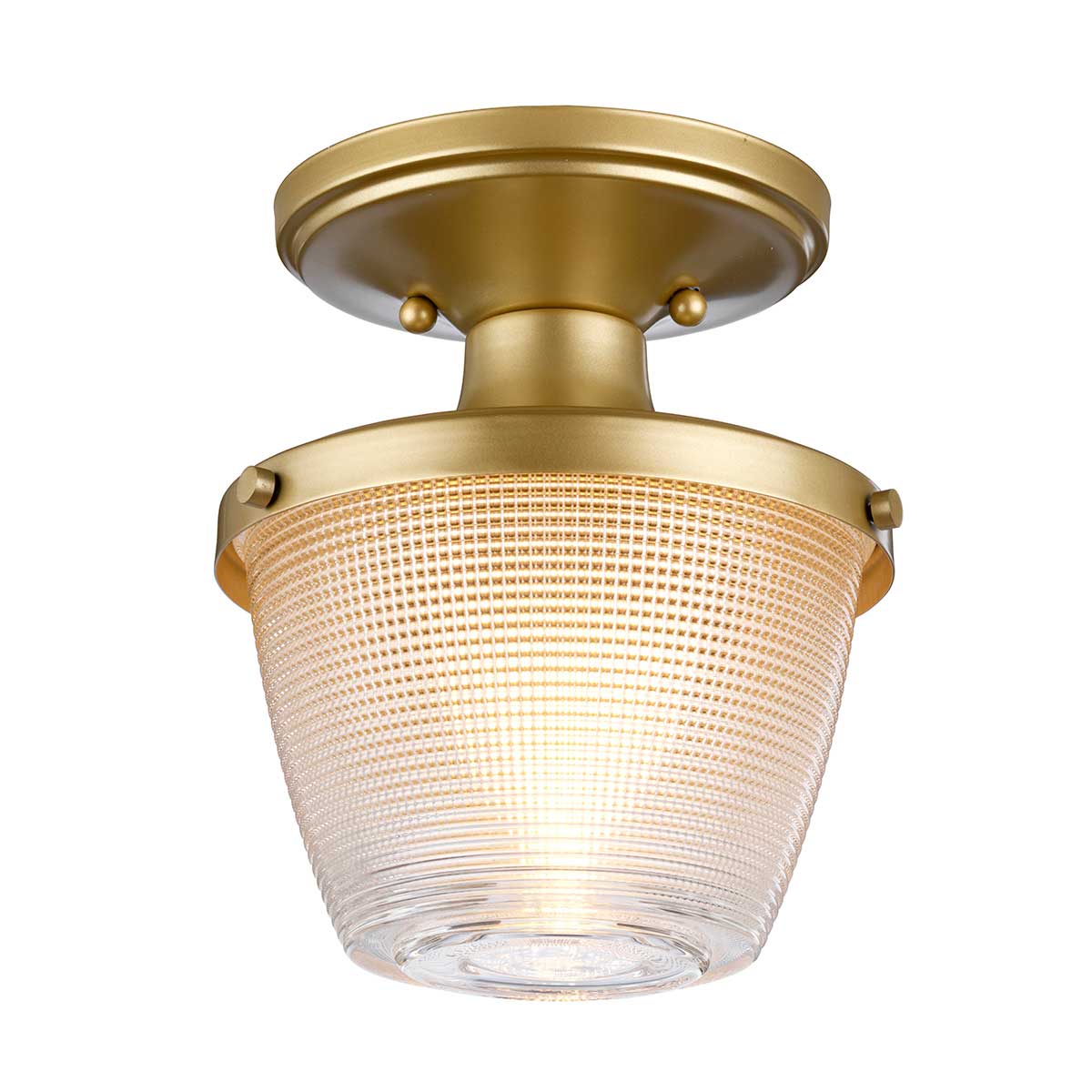 Dublin Ø18 Latón lámpara de baño De Elstead Lighting - La elegante lámpara de techo para baño Dublin impresiona con su pantalla decorativa de vidrio esmerilado y su atractiva textura.