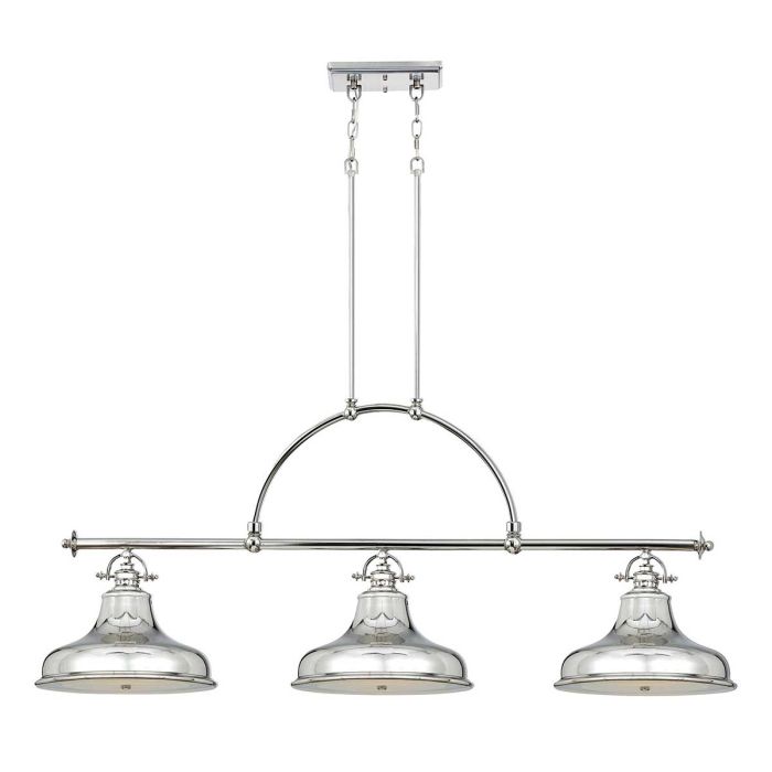 Emery 133cm Plata Lámpas de techo De Elstead Lighting - Emery es una l&aacute;mpara colgante cl&aacute;sica de estilo americano que a&ntilde;ade un toque de nostalgia y elegancia a tu hogar.
