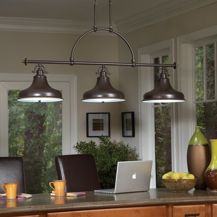 Emery 133cm Bronce Lámpas de techo De Elstead Lighting - Emery es una l&aacute;mpara colgante cl&aacute;sica de estilo americano que a&ntilde;ade un toque de nostalgia y elegancia a tu hogar.