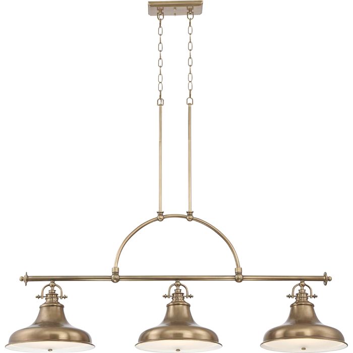 Emery 133cm Latón Lámpas de techo De Elstead Lighting - Emery es una l&aacute;mpara colgante cl&aacute;sica de estilo americano que a&ntilde;ade un toque de nostalgia y elegancia a tu hogar.