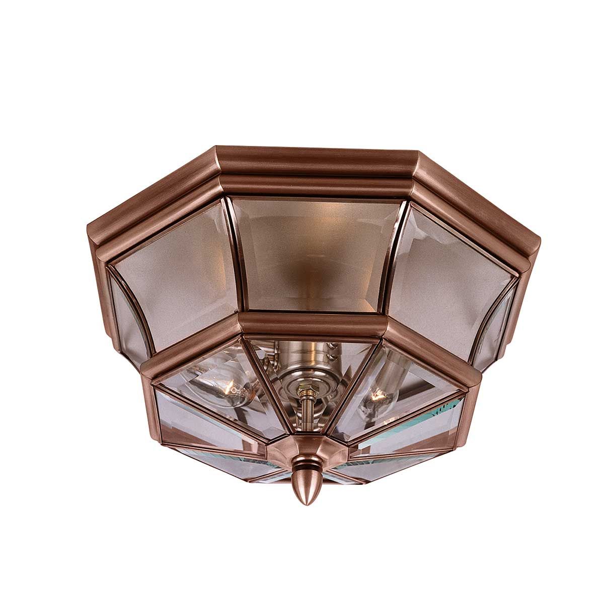 Newbury Cobre De Elstead Lighting - Dale un toque de elegancia a tu hogar con la l&aacute;mpara de exterior Newbury.
