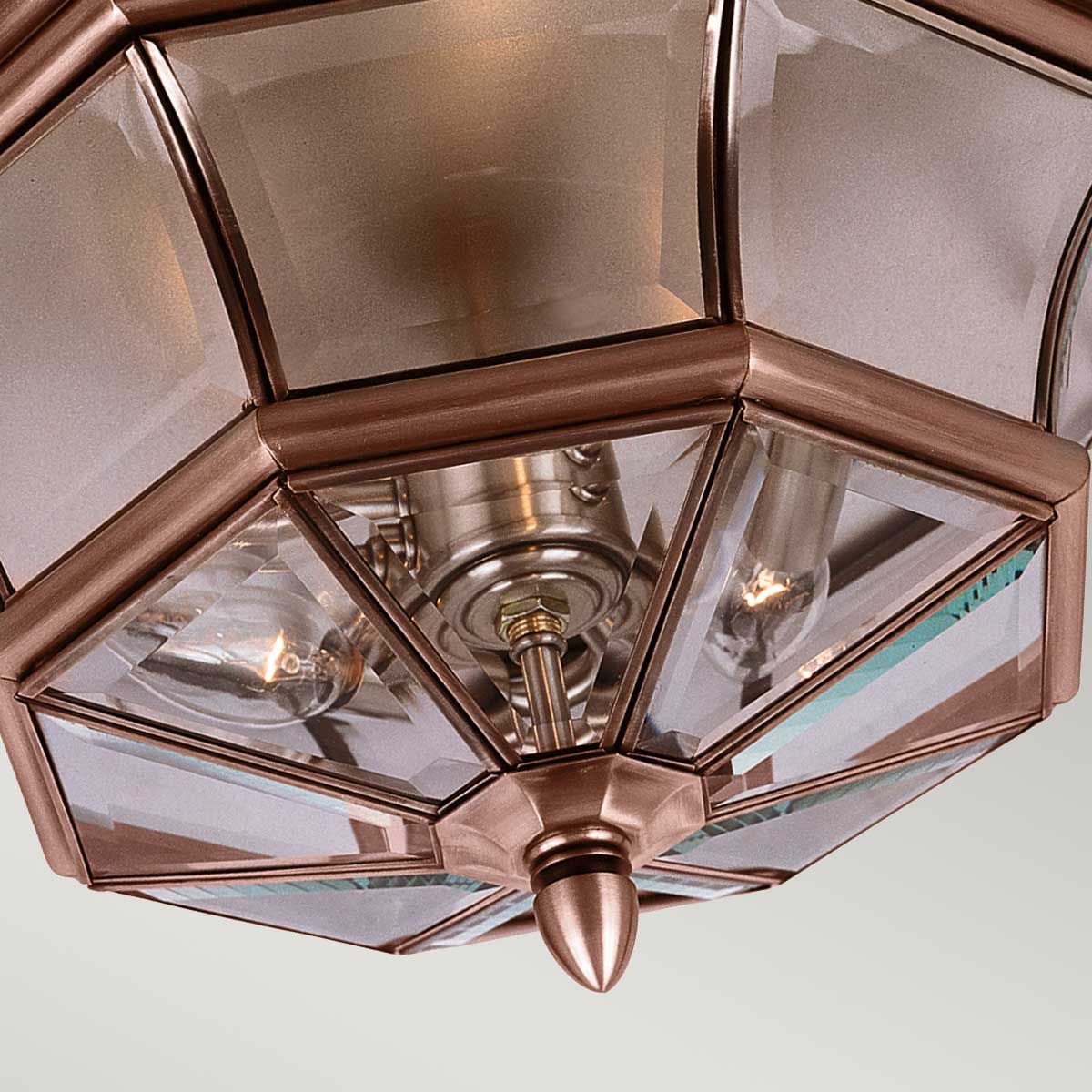 Newbury Cobre De Elstead Lighting - Dale un toque de elegancia a tu hogar con la l&aacute;mpara de exterior Newbury.