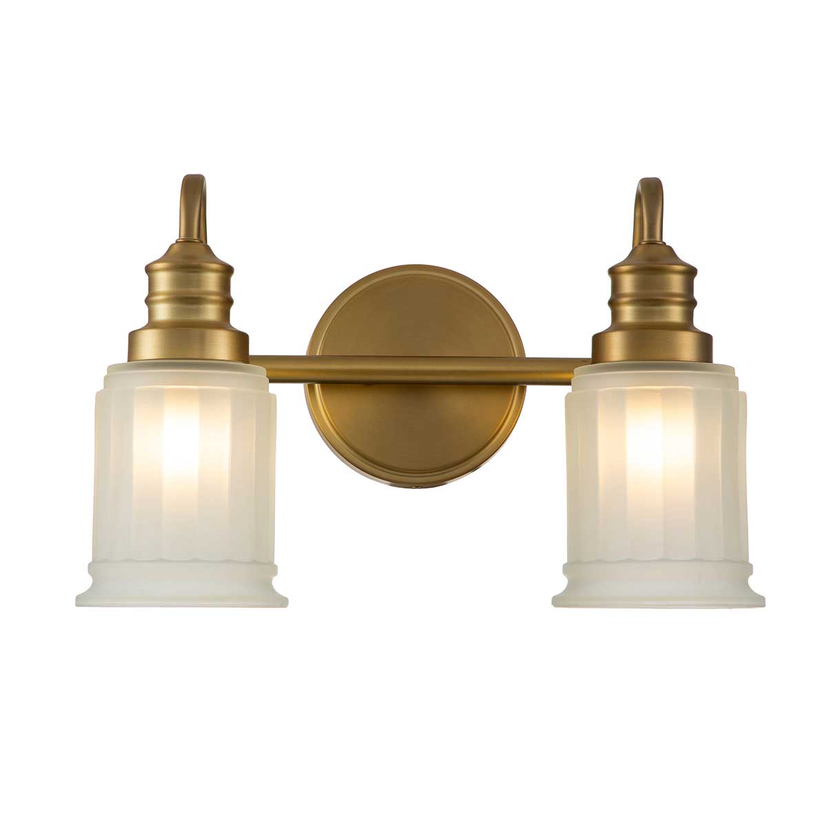 Swell 36cm Latón cepillado lámpara de baño De Elstead Lighting - La l&aacute;mpara tiene un dise&ntilde;o urbano y atemporal y, gracias a su grado de protecci&oacute;n IP44, se integra perfectamente en ambientes de ba&ntilde;o.
