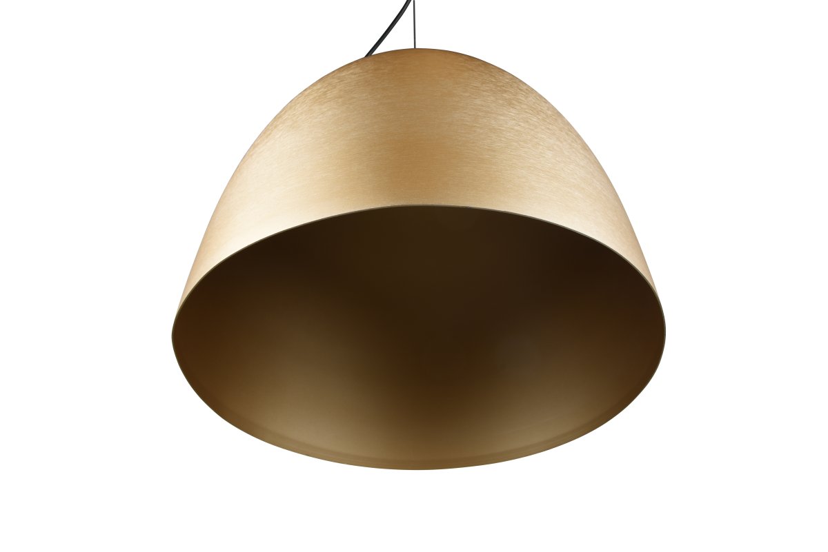 Tilda Ø40 Latón mate Lámpas de techo De Trio Lighting - Tilda es la elección perfecta para añadir un toque sofisticado a la sala de estar y realza el interior con su diseño simple pero llamativo.