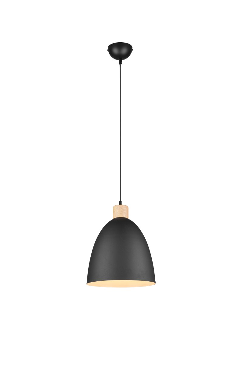 Jagger Ø25 Negro Lámpas de techo De Trio Lighting - Esta lámpara de inspiración vintage se convertirá en el centro de atención de la sala de estar, transformándola en un refugio moderno y acogedor.