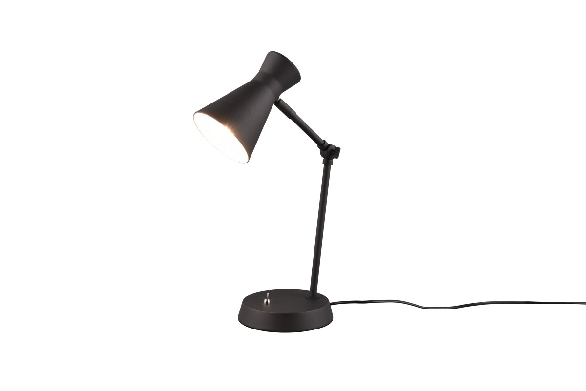 Enzo 50cm Negro lámpara de escritorio De Trio Lighting - 