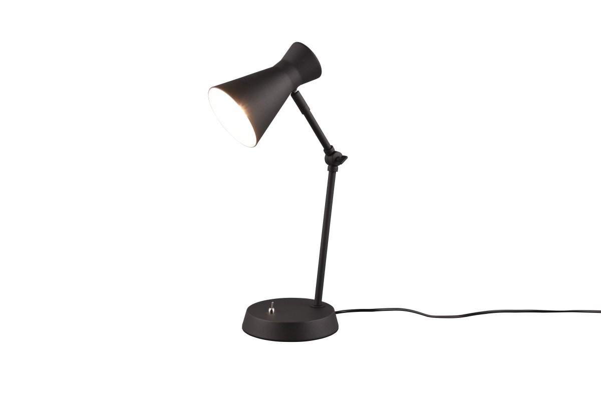 Enzo 50cm Negro lámpara de escritorio De Trio Lighting - 