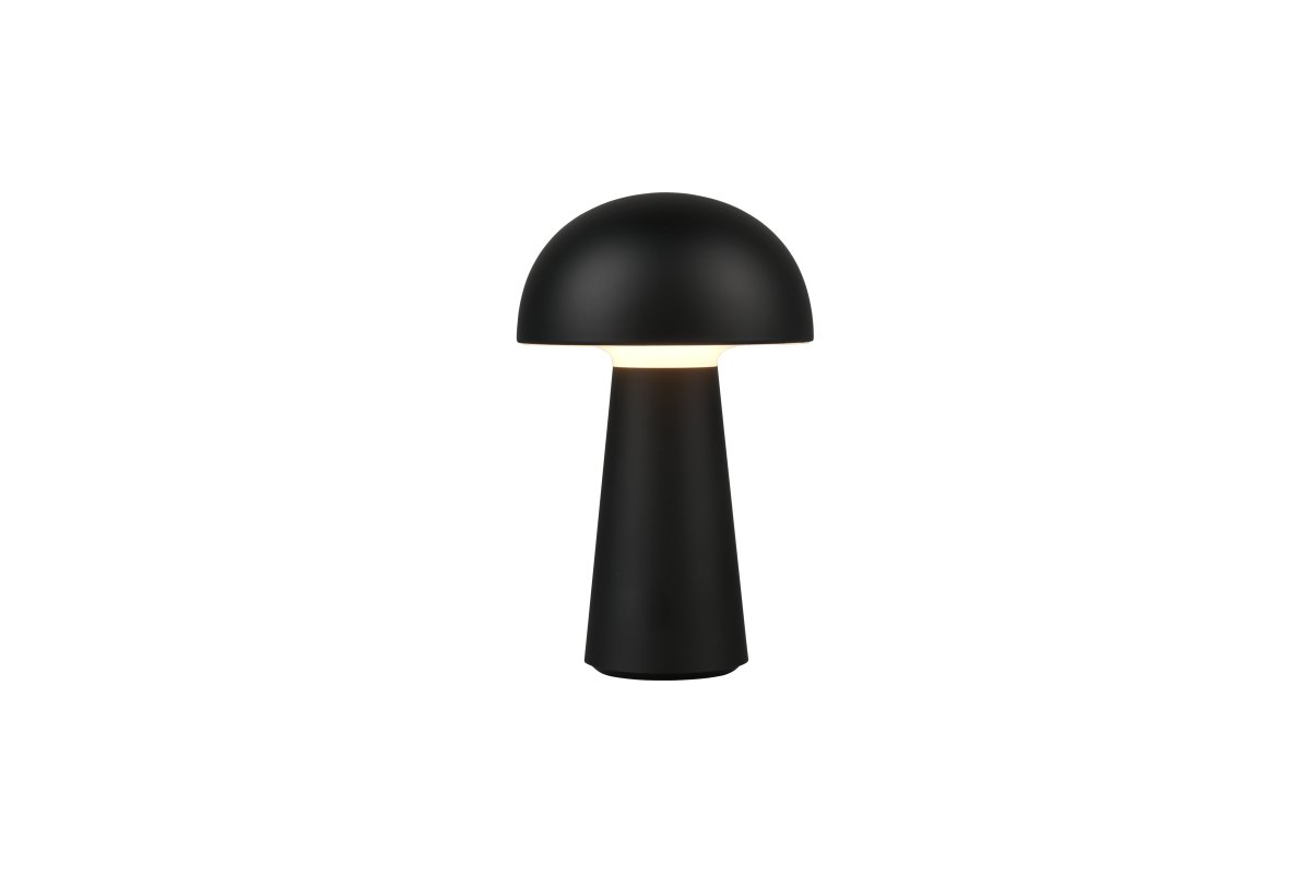 Lennon 22cm Negro portátil De Trio Lighting - La l&aacute;mpara de mesa Lennon combina un dise&ntilde;o elegante con una funci&oacute;n pr&aacute;ctica y es perfecta para uso en interiores y exteriores.