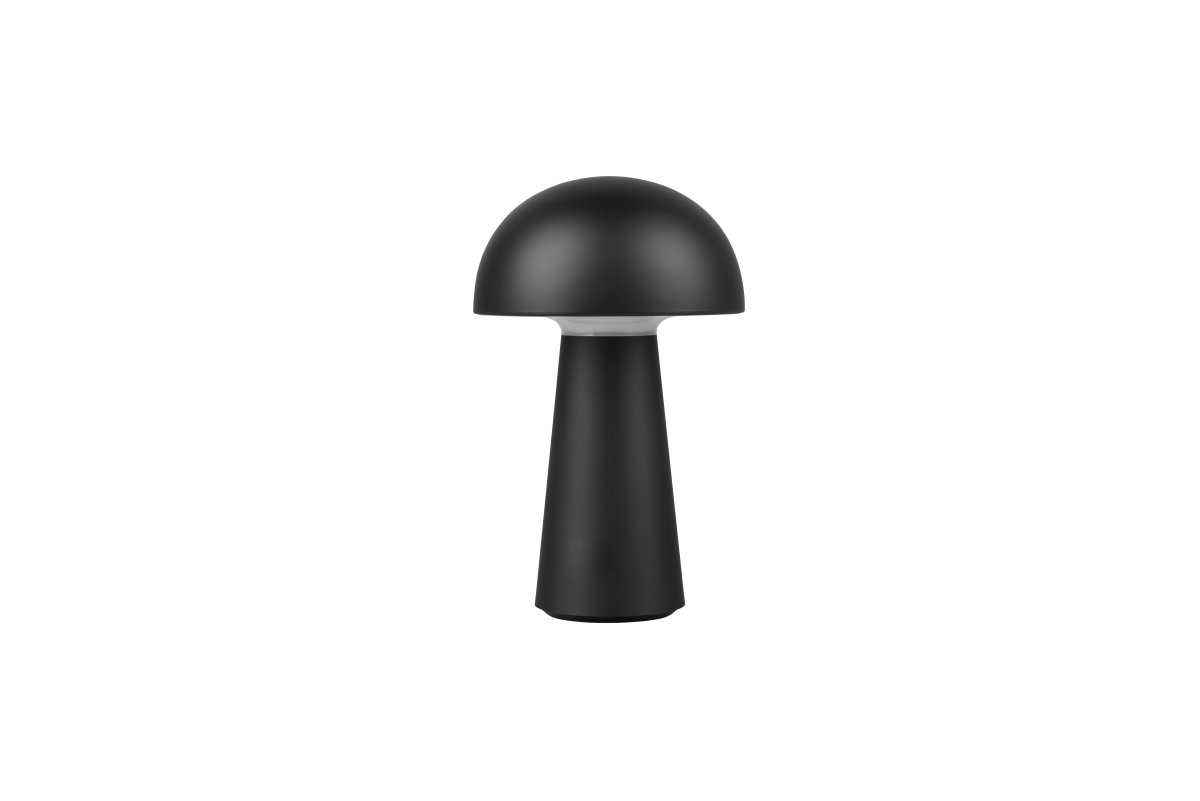 Lennon 22cm Negro portátil De Trio Lighting - La l&aacute;mpara de mesa Lennon combina un dise&ntilde;o elegante con una funci&oacute;n pr&aacute;ctica y es perfecta para uso en interiores y exteriores.