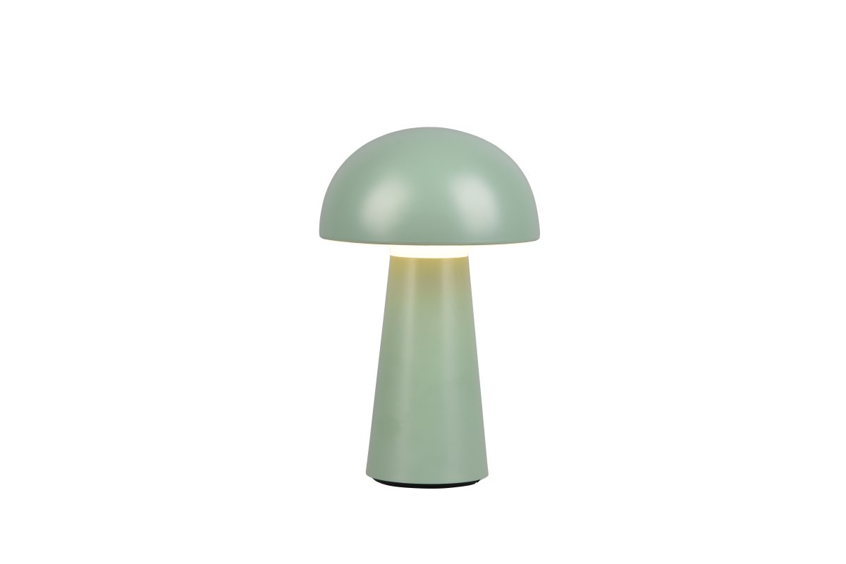 Lennon 22cm Verde portátil De Trio Lighting - La l&aacute;mpara de mesa Lennon combina un dise&ntilde;o elegante con una funci&oacute;n pr&aacute;ctica y es perfecta para uso en interiores y exteriores.