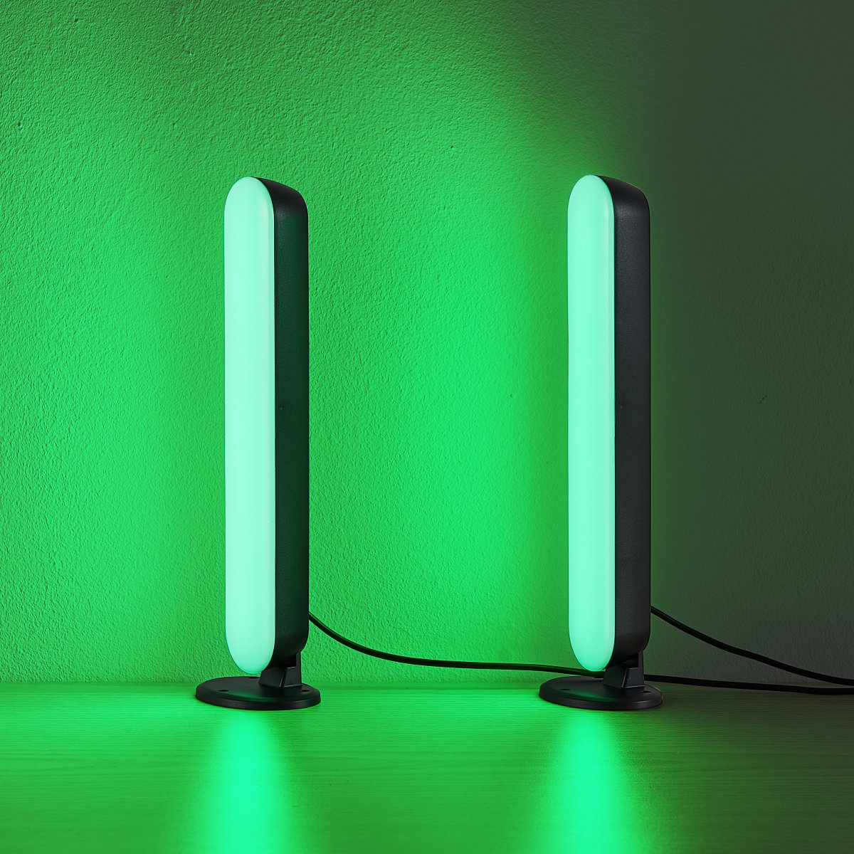 Game 28cm Negro lámpara de mesa De Trio Lighting - Lámpara de mesa de juego, juego de 2, lleva tu experiencia de juego al siguiente nivel.