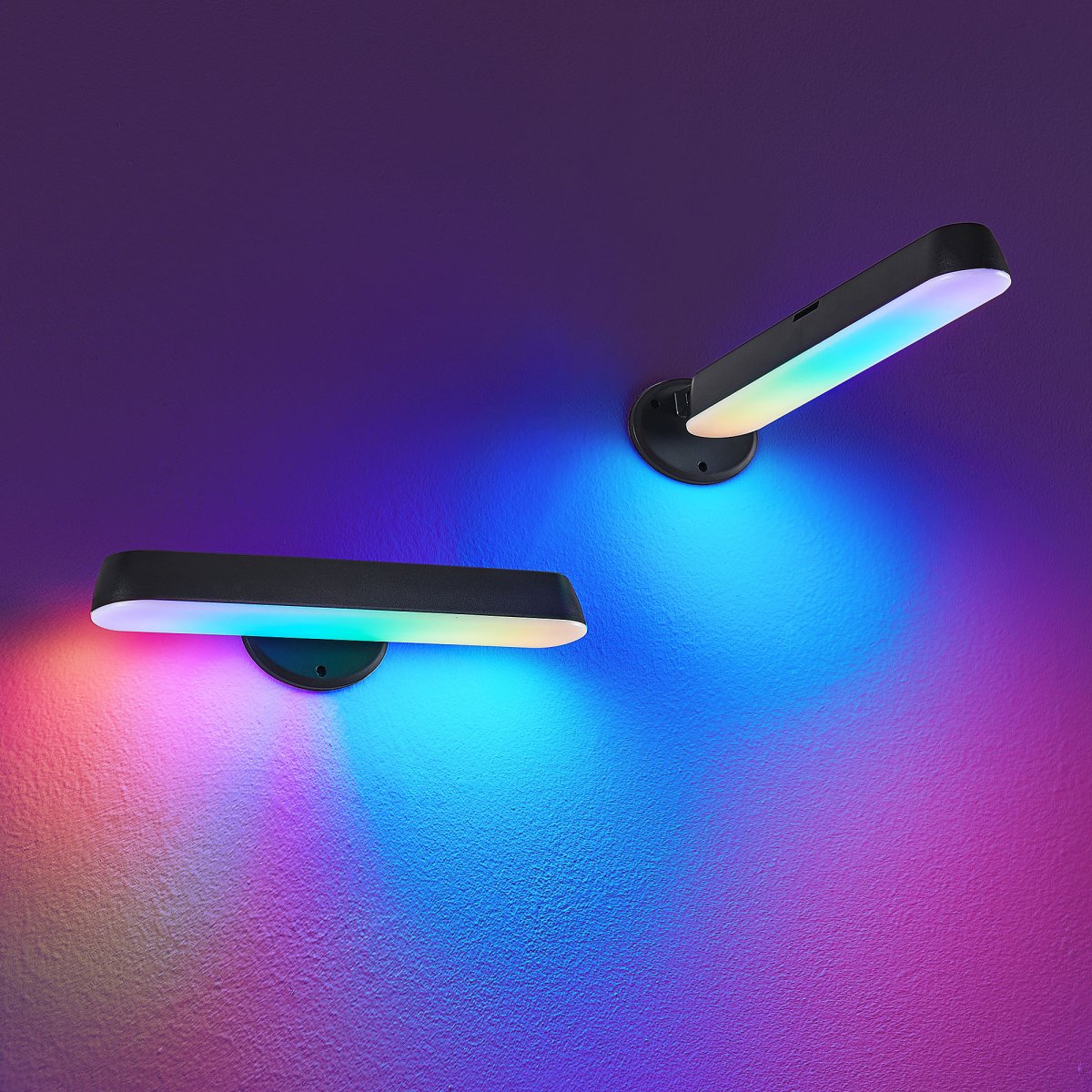 Game 28cm Negro lámpara de mesa De Trio Lighting - Lámpara de mesa de juego, juego de 2, lleva tu experiencia de juego al siguiente nivel.