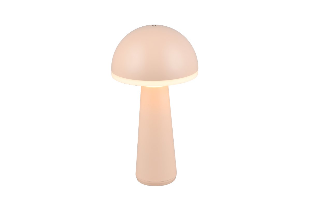 Fungo 30cm Arena portátil De Trio Lighting - Con una función táctil para atenuar y ajustar el color de la luz, así como una estación de carga independiente, es una fuente de luz flexible para interiores y exteriores.