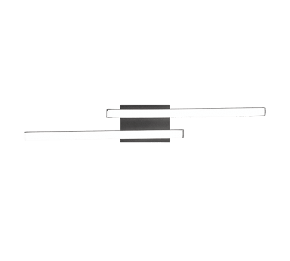 Route 56cm Negro plafón De Trio Lighting - 