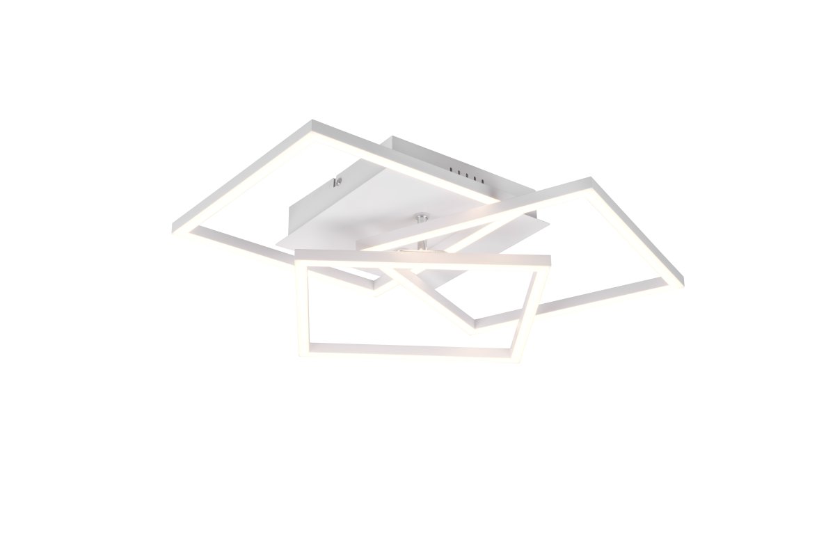 Mobile 42cm Blanco plafón De Trio Lighting - Con el control remoto incluido, puede ajustar fácilmente tanto el brillo como la temperatura del color desde blanco frío a blanco cálido para adaptarse a diferentes estados de ánimo y necesidades.