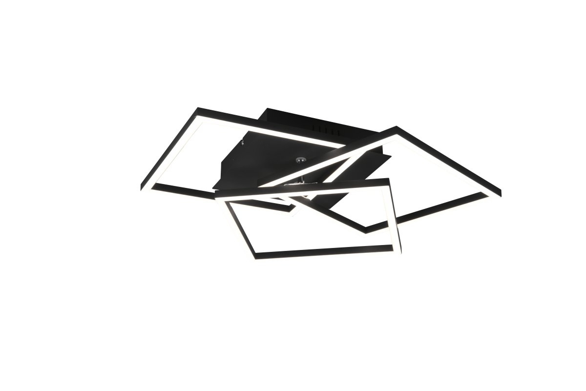 Mobile 42cm Negro plafón De Trio Lighting - Con el control remoto incluido, puede ajustar fácilmente tanto el brillo como la temperatura del color desde blanco frío a blanco cálido para adaptarse a diferentes estados de ánimo y necesidades.