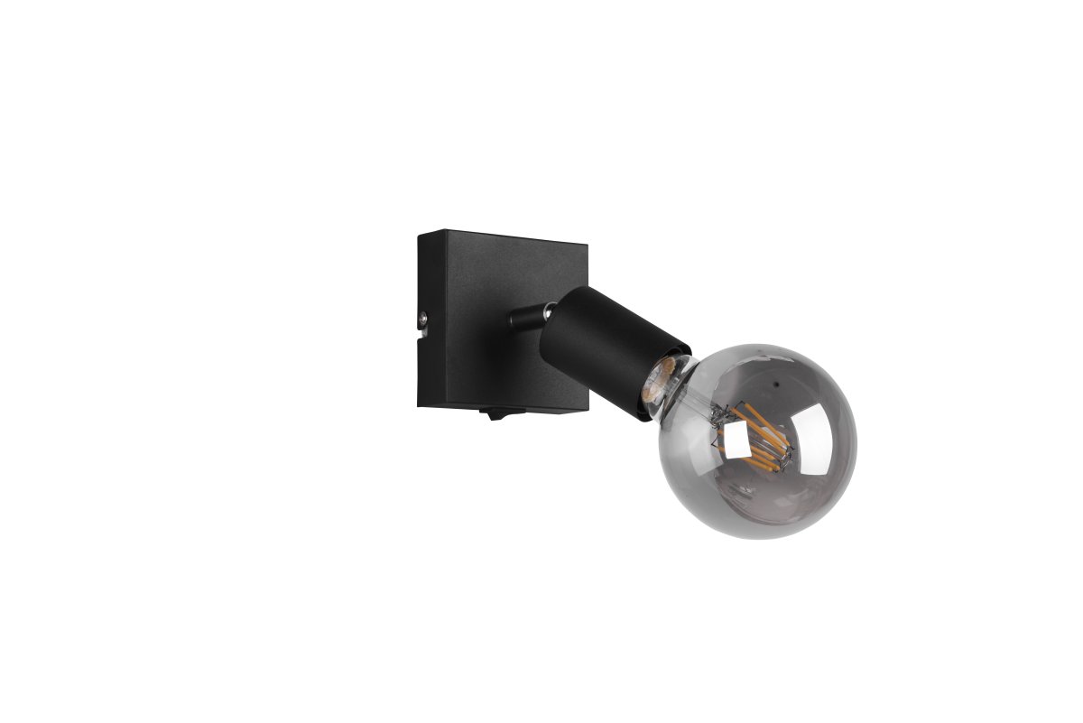 Vannes Negro foco de techo De Trio Lighting - Se recomienda colocarla como iluminaci&oacute;n acogedora en el sal&oacute;n o como l&aacute;mpara de lectura en el rinc&oacute;n de lectura o junto a la cama.
