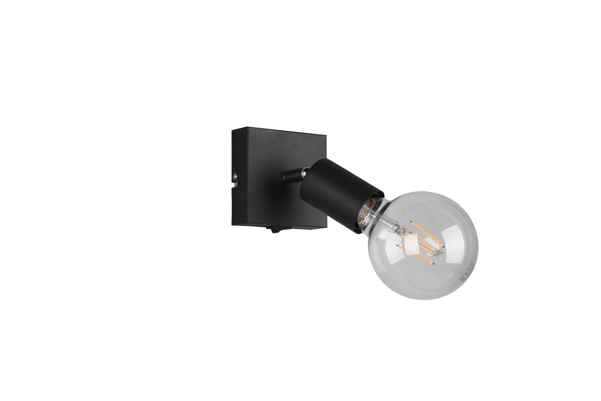 Vannes Negro foco de techo De Trio Lighting - Se recomienda colocarla como iluminaci&oacute;n acogedora en el sal&oacute;n o como l&aacute;mpara de lectura en el rinc&oacute;n de lectura o junto a la cama.